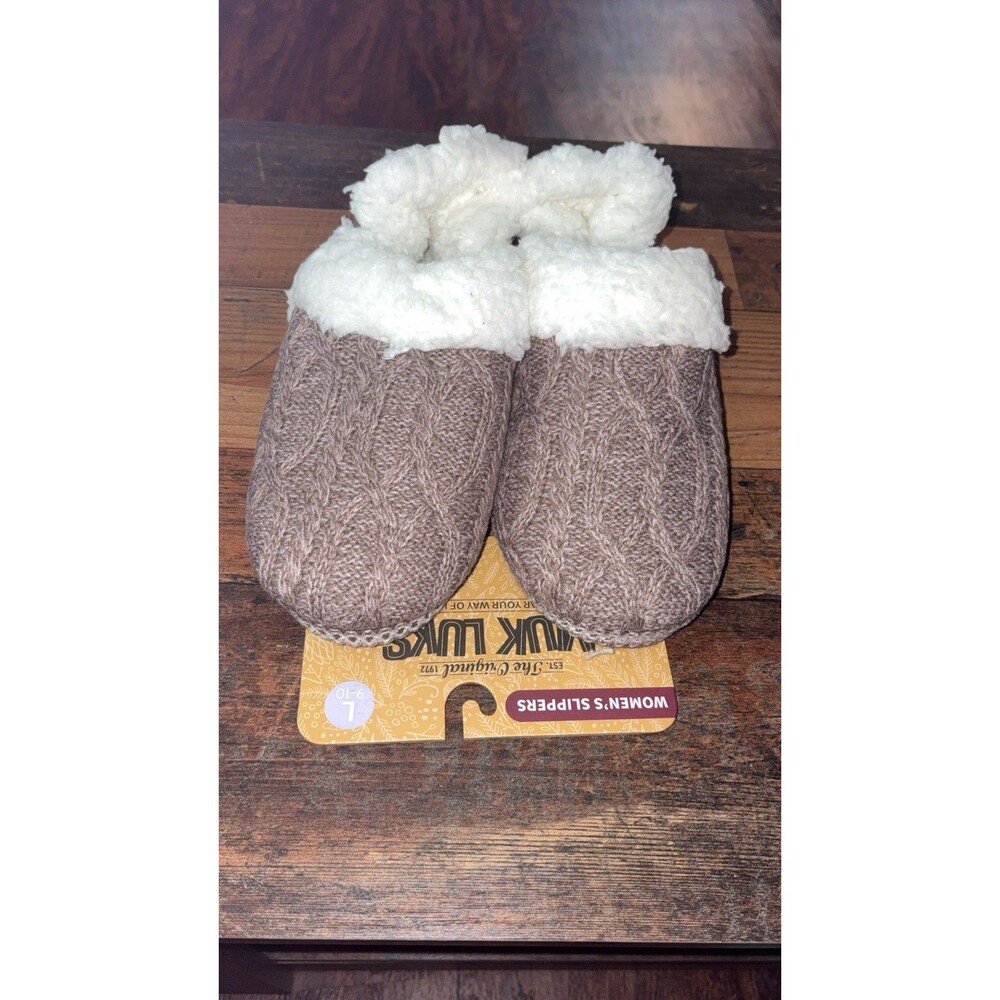 MUK LUKS Magdalena Slipper Women’s Large 9-10 In‎ Winters Dust Nwts